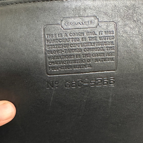 Vintage Coach Beekman Black Leather Briefcase G8C-5266 USA - Picture 11 of 16